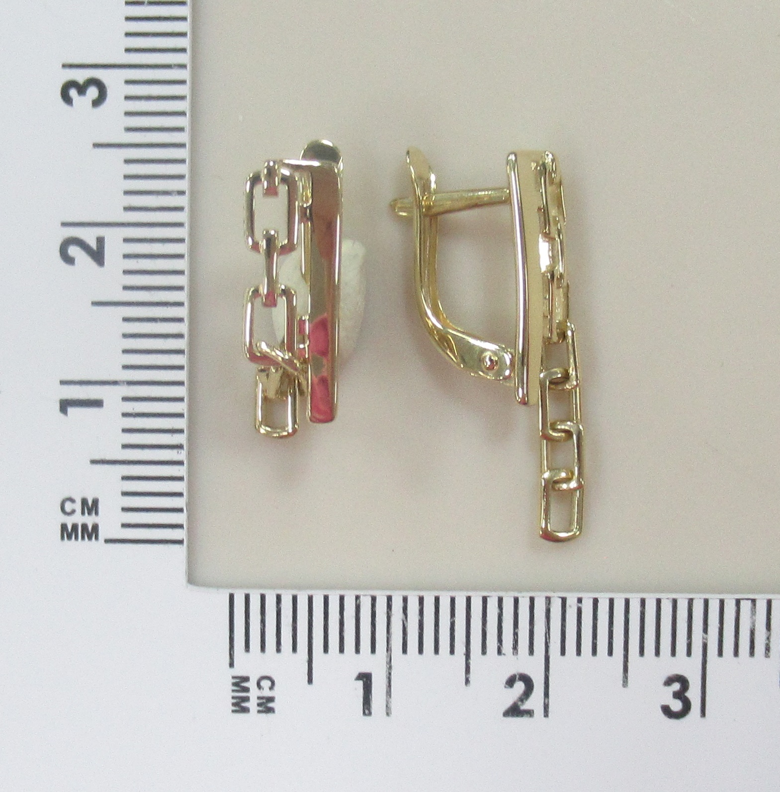 Серьги из желтого золота